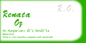 renata oz business card